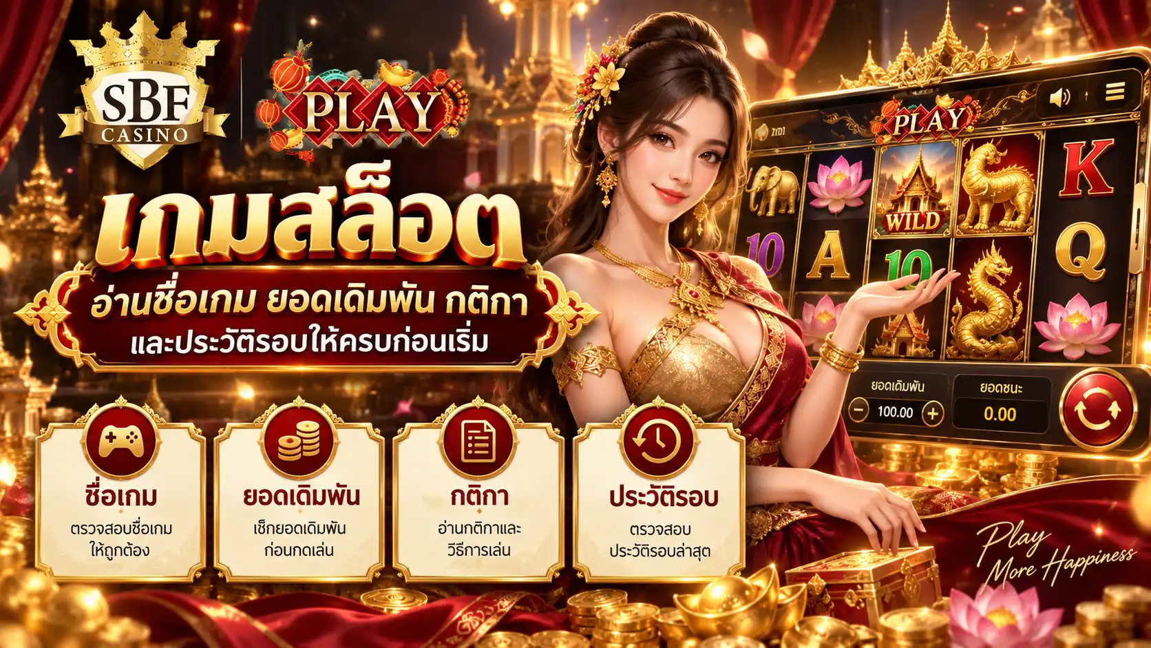 เกมสล็อต อ่านชื่อเกม ยอดเดิมพัน กติกา และประวัติรอบให้ครบก่อนเริ่ม